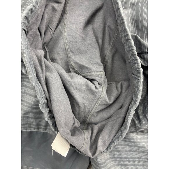 Tasc Athletic Shorts Men's L Gray Stripe Drawstring Pockets Cotton Bamboo Lined - Picture 9 of 9